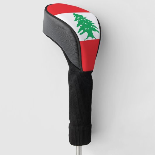 Golf Driver Cover mit Flag Libanon Headcover (angewinkelt)