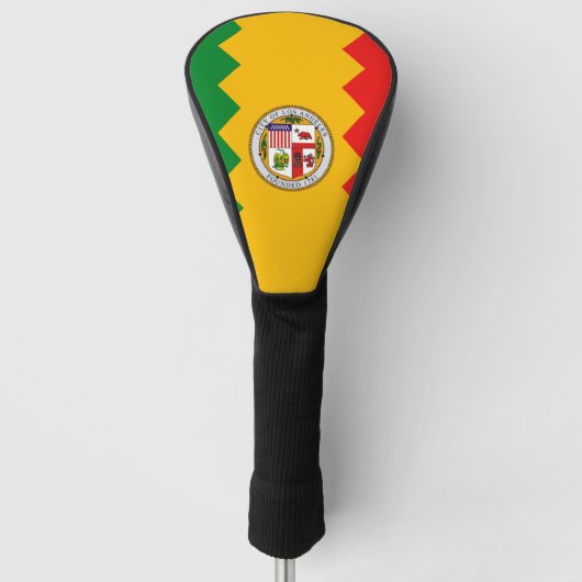 Golf Driver Cover mit Flag Los Angeles, USA Headcover (Vorderseite)
