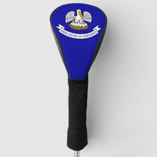 Golf Driver Cover mit Flag Louisiana, USA Golf Headcover (Vorderseite)
