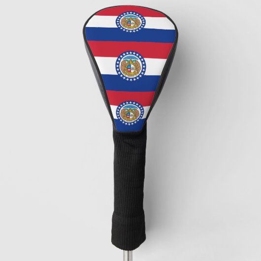 Golf Driver Cover mit Flag Missouri, USA Headcover (Vorderseite)