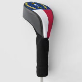 Golf Driver Cover mit Flag North Carolina USA Golf Headcover (angewinkelt)