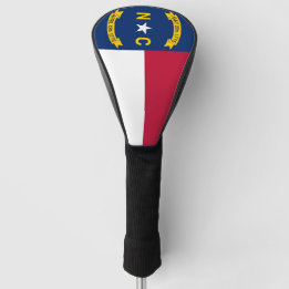 Golf Driver Cover mit Flag North Carolina USA Headcover