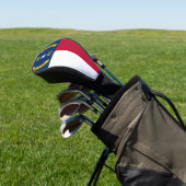 Golf Driver Cover mit Flag North Carolina USA Headcover (In SItu)