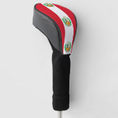 Golf Driver Cover mit Flag Peru Headcover (angewinkelt)