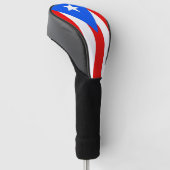 Golf Driver Cover mit Flag Puerto Rico, USA Golf Headcover (angewinkelt)