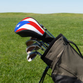 Golf Driver Cover mit Flag Puerto Rico, USA Golf Headcover (In SItu)