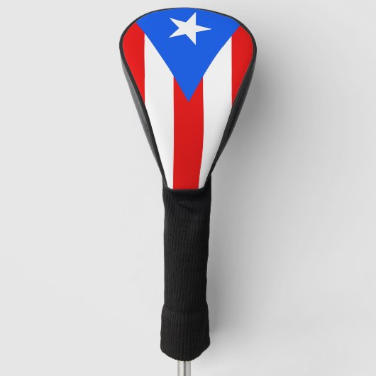 Golf Driver Cover mit Flag Puerto Rico, USA Headcover (Vorderseite)
