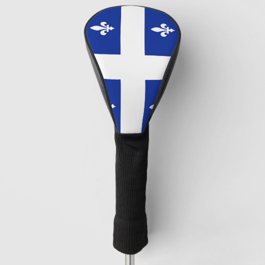 Golf Driver Cover mit Flag Quebec, Kanada Golf Headcover (Vorderseite)