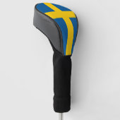 Golf Driver Cover mit Flag Schweden Headcover (angewinkelt)