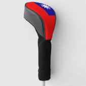 Golf Driver Cover mit Flag Taiwan Headcover (angewinkelt)