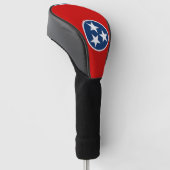 Golf Driver Cover mit Flag Tennessee, USA Headcover (angewinkelt)
