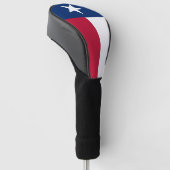 Golf Driver Cover mit Flag Texas, USA Headcover (angewinkelt)