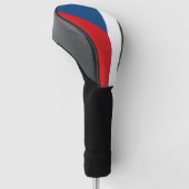 Golf Driver Cover mit Flag Tschechien Headcover (angewinkelt)