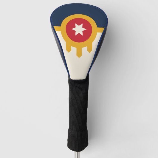 Golf Driver Cover mit Flag Tulsa, Oklahoma Headcover (Vorderseite)