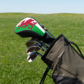 Golf Driver Cover mit Flag Wales, UK Headcover (In SItu)