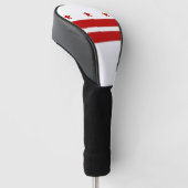 Golf Driver Cover mit Flag Washington DC, USA Headcover (angewinkelt)