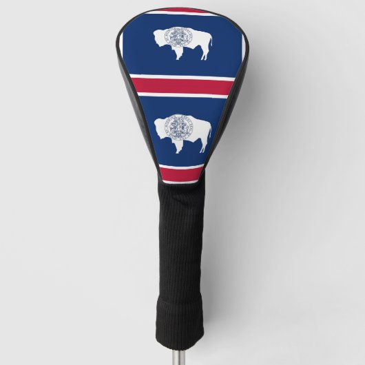 Golf Driver Cover mit Flag Wyoming Staat Headcover (Vorderseite)