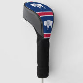 Golf Driver Cover mit Flag Wyoming Staat Headcover (angewinkelt)
