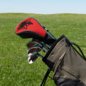 Golf Driver Cover mit Flagge Albaniens Headcover (In SItu)