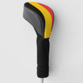 Golf Driver Cover mit Flagge Belgiens Headcover (angewinkelt)