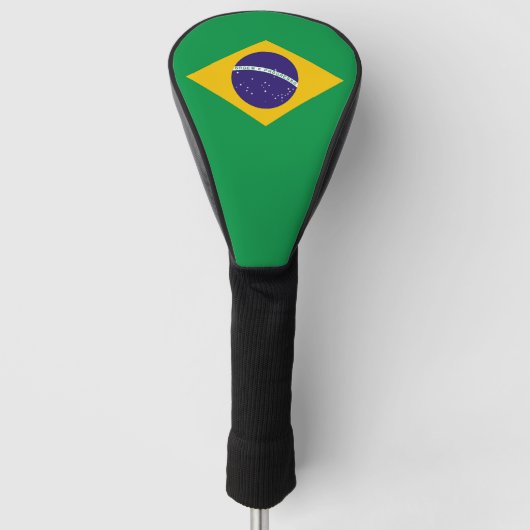 Golf Driver Cover mit Flagge Brasiliens Golf Headcover (Vorderseite)