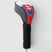 Golf Driver Cover mit Flagge der Slowakei Headcover (angewinkelt)