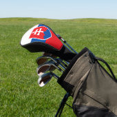Golf Driver Cover mit Flagge der Slowakei Headcover (In SItu)