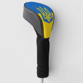 Golf Driver Cover mit Flagge der Ukraine Headcover (angewinkelt)