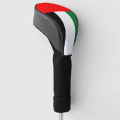 Golf Driver Cover mit Flagge der VAE Headcover (angewinkelt)