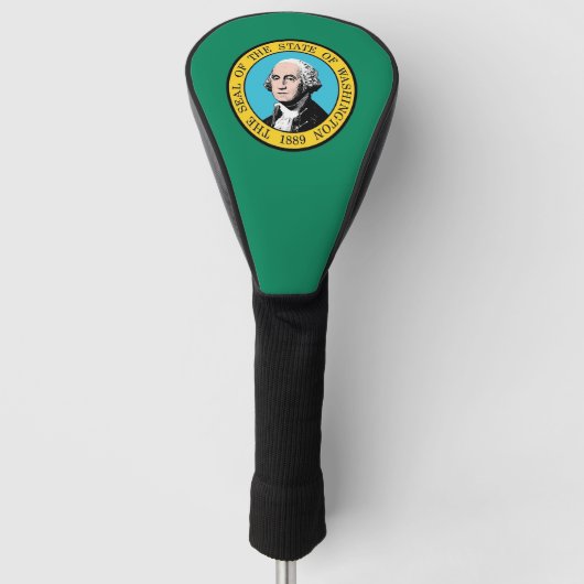 Golf Driver Cover mit Flagge des Washingtoner Staa Headcover (Vorderseite)