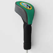 Golf Driver Cover mit Flagge des Washingtoner Staa Headcover (angewinkelt)