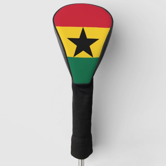 Golf Driver Cover mit Flagge Ghanas Headcover (Vorderseite)