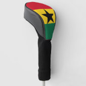 Golf Driver Cover mit Flagge Ghanas Headcover (angewinkelt)