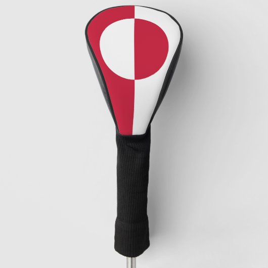 Golf Driver Cover mit Flagge Grönlands Headcover (Vorderseite)