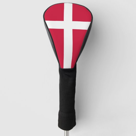 Golf Driver Cover mit Flagge in Dänemark Headcover (Vorderseite)