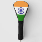 Golf Driver Cover mit Flagge Indiens Golf Headcover (Vorderseite)