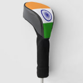 Golf Driver Cover mit Flagge Indiens Headcover (angewinkelt)
