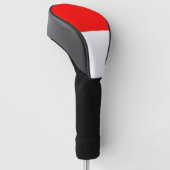 Golf Driver Cover mit Flagge Indonesiens Headcover (angewinkelt)