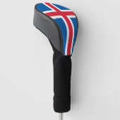 Golf Driver Cover mit Flagge Islands Headcover (angewinkelt)