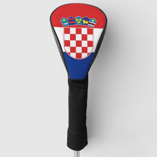 Golf Driver Cover mit Flagge Kroatiens Golf Headcover (Vorderseite)