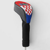 Golf Driver Cover mit Flagge Kroatiens Golf Headcover (angewinkelt)