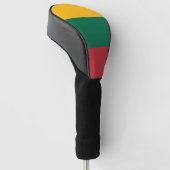 Golf Driver Cover mit Flagge Litauens Headcover (angewinkelt)