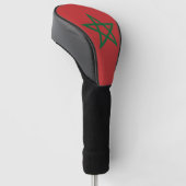 Golf Driver Cover mit Flagge Marokkos Golf Headcover (angewinkelt)