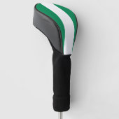 Golf Driver Cover mit Flagge Nigerias Headcover (angewinkelt)