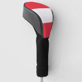 Golf Driver Cover mit Flagge Österreichs Headcover (angewinkelt)