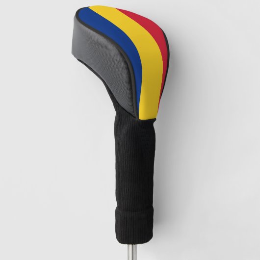 Golf Driver Cover mit Flagge Rumäniens Headcover (angewinkelt)