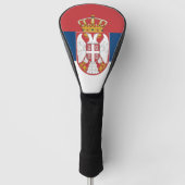 Golf Driver Cover mit Flagge Serbiens Headcover (Vorderseite)