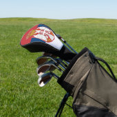 Golf Driver Cover mit Flagge Serbiens Headcover (In SItu)