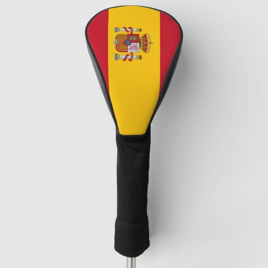 Golf Driver Cover mit Flagge Spaniens Headcover (Vorderseite)