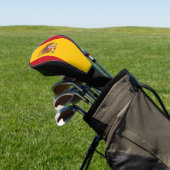 Golf Driver Cover mit Flagge Spaniens Headcover (In SItu)